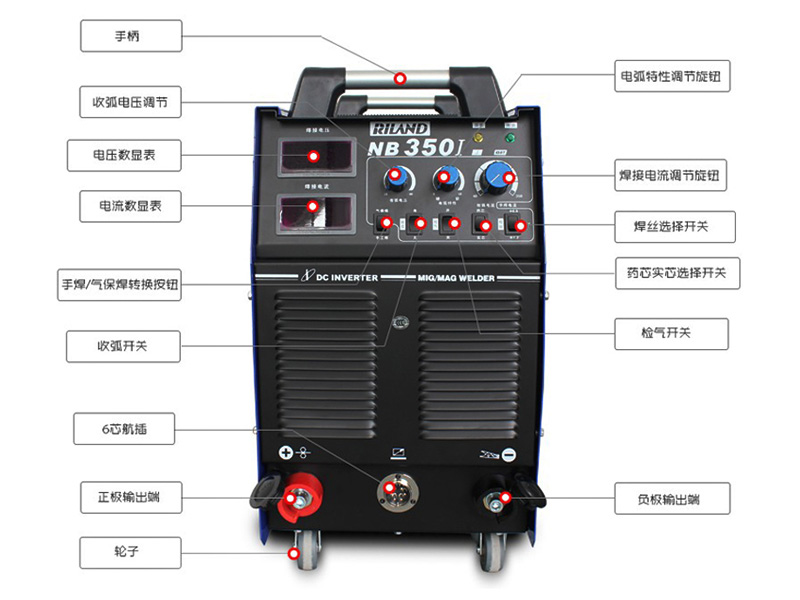 瑞凌NB500I模块IGBT逆变直流CO2气体保护焊机/分体式